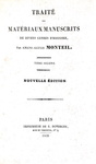 Manoscritti antichi: Monteil - Traite de materiaux manuscrits - Paris 1836 (bellissima legatura)