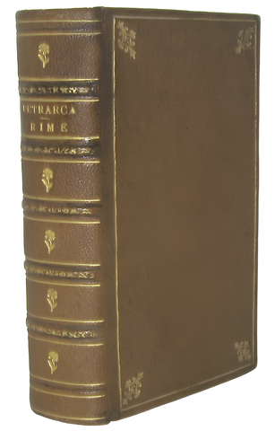 Francesco Petrarca - Le rime - Firenze, Barbera 1877 (esemplare da collezione con bella legatura)