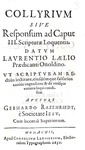 Gebhard Razenriedt - Miscellanea di scritti antiluterani - 1629/30 (sette rare prime edizioni)