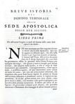 Stefano Borgia - Istoria del dominio temporale della sede apostolica nelle Due Sicilie - Roma 1789