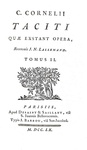Tacitus - Quae exstant opera - Paris, Barbou 1760 (splendida legatura coeva - con alcune incisioni) Tacitus - Quae exstant opera - Paris, Barbou 1760 (splendida legatura coeva - con alcune incisioni)