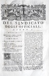 Il diritto pubblico nel Regno di Napoli: Domenico Moro - Del sindicato degli officiali - 1787