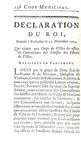 Codificazione in Francia: Code municipal ou le recueil des principaux edits - A Grenoble1760