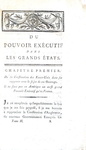 Jacques Necker - Du pouvoir executif dans les grands etats - Paris 1792 (rara prima edizione)