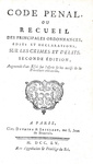 La codificazione nel Settecento: Code penal ou recueil des ordonnances - A Paris 1755
