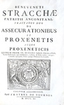 Ansaldi & Stracca - Discursus legales de commercio et mercatura [et De assecurationibus] - 1751