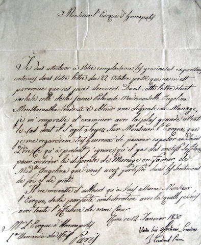 Bartolomeo Pacca - Lettera autografa 1830
