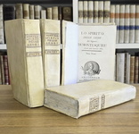 Montesquieu - Lo spirito delle leggi - Amsterdam 1773 (rara prima edizione italiana integrale) Montesquieu - Lo spirito delle leggi - Amsterdam 1773 (rara prima edizione italiana integrale)