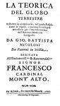 Giovanni Battista Nicolosi - Teorica del globo terrestre - Roma, Manelfi 1642 (rara prima edizione) Giovanni Battista Nicolosi - Teorica del globo terrestre - Roma, Manelfi 1642 (rara prima edizione)