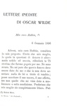 Oscar Wilde - De profundis seguito da lettere inedite - Venezia 1905 (rara prima edizione italiana)