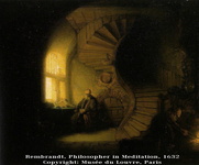 Anonimo - Filosofo in meditazione - met� del XVIII secolo (olio su tela di area fiamminga)