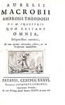 L'astronomia nell'antica Roma: Macrobio - Opera omnia - Padova, Comino 1736 (con 5 belle xilografie)