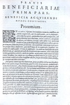 Un grande canonista cinquecentesco: Pierre Rebuffi - Praxis beneficiorum - Venetiis 1584