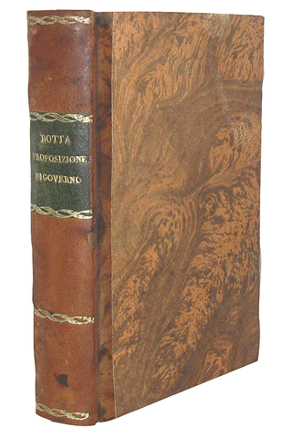 Carlo Botta - Proposizione ai lombardi di una maniera di governo libero - 1797 (rara prima edizione)