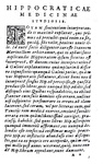 La medicina antica: Hippocrates - Aphorismi Nicolao Leoniceno vicentino interprete - Venezia 1583