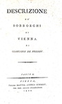 Freddy Battilori - Descrizione della citt di Vienna - 1800 (rara prima edizione)