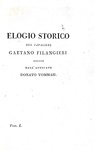 Un caposaldo dell'Illuminismo: Gaetano Filangieri - La scienza della legislazione - Filadelfia 1807 Un caposaldo dell'Illuminismo: Gaetano Filangieri - La scienza della legislazione - Filadelfia 1807