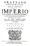 Galeazzo Gualdo Priorato - Trattato universale delle notizie dell'Imperio - 1674 (prima edizione)