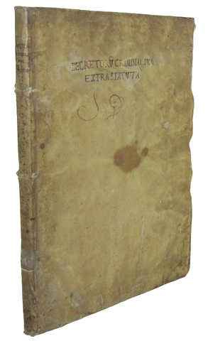 Decretorum criminalium extra statuta - Genova - fine XVI secolo (manoscritto tra il 1595 e il 1602)