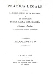 Galli della Loggia - Pratica legale secondo la ragion comune - 1819/29 (10 volumi in quarto)