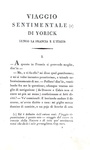Ugo Foscolo - Viaggio sentimentale di Yorick lungo la Francia e l'Italia - 1813 (prima edizione)