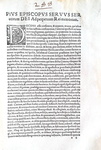 Bolla di Pio IV sulla dichiarazione di spoglio - Roma, Blado 1563