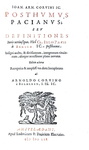 Corvinus -Jus feudale per aphorismos & Posthumus Pacianus - Elzevier 1652/1680 (legatura alle armi)