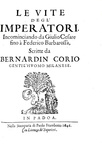 Una celebre fonte di storia milanese: Bernardino Corio -  L'historia di Milano - Padova 1646