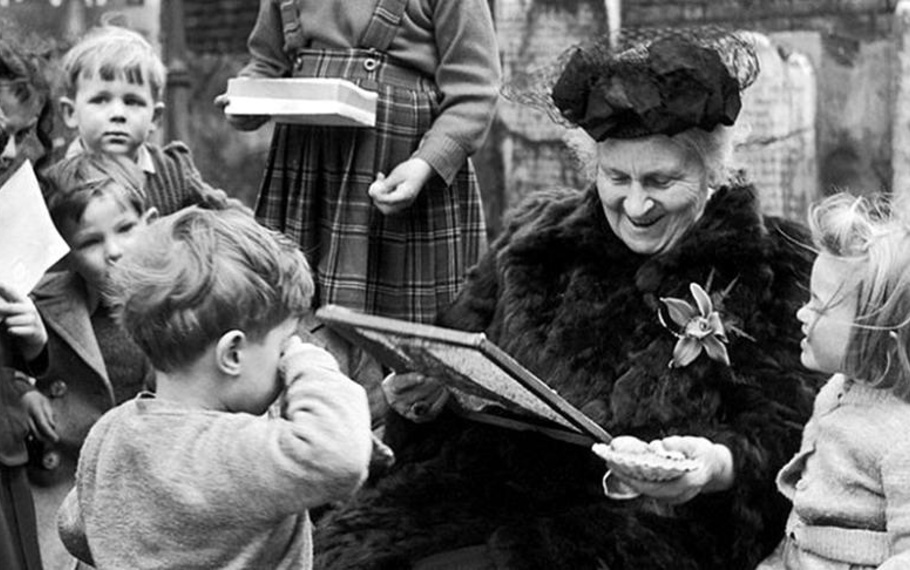 Maria Montessori - Il bene o il male dell'uomo  strettamente legato alla vita infantile