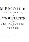 Miscellanea sui Gesuiti: Plaidoyer pour les Jesuites de France - Paris 1761 (11 rare prime edizioni)