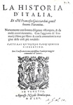 Francesco Guicciardini - La historia d'Italia - Venezia, appresso Nicol� Bevilacqua, 1565