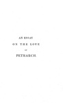 Ugo Foscolo - Essays on Petrarch - London, John Murray 1823 (rara prima edizione in commercio) Ugo Foscolo - Essays on Petrarch - London, John Murray 1823 (rara prima edizione in commercio)