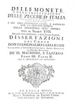 Carli - Delle monete e dell'instituzione delle zecche d'Italia - 1754/60 (rarissima prima edizione)