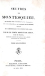 Un simbolo dell'Illuminismo: Montesquieu - Opera omnia - Paris 1822 (otto volumi)