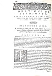 Remigio Nannini - Orationi in materia civile e criminale - Venezia, Giolito 1562 (prima edizione)