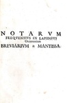 Sulla lingua latina: Sertorio Orsato - De notis romanorum commentarius - 1672 (prima edizione)