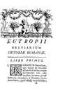 Storia dell'antica Roma: Eutropius - Brevarium historiae romanae - Barbou 1754 (bellissima legatura)