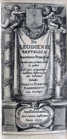 Mark Zuerius Boxhorn -  De Leodiensi Republica - 1633