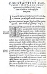 I Geoponica: Constantini Caesaris selectarum praeceptionum de agricultura - Venetiis 1538