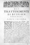 Scipione Bargagli - I Trattenimenti, dilettevoli giuochi e amorose canzonette - 1592