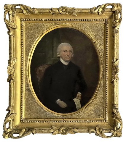 Ritratto di George Washington in biblioteca - Luglio 1777 (olio su tavola lignea ovale)