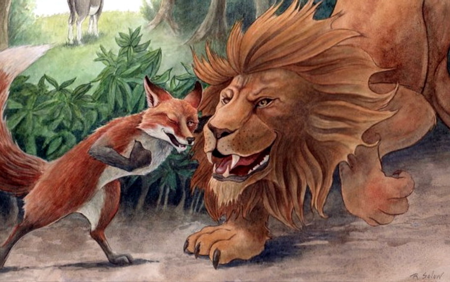 Esopo - Il leone e la volpe