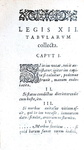 Le Dodici Tavole: Theodorus Marcilius - Legis XII tabularum collecta - Parisiis 1603