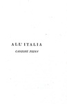 La prima raccolta poetica di Giacomo Leopardi: Canzoni - Bologna 1824 (rarissima prima edizione)