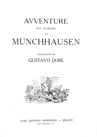 Rudolf Erich Raspe - Avventure del barone di Munchausen illustrate da Gustave Dor� - inizi Novecento