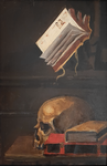 Maurice-Henri Gaudefroy - Vanitas (Memento mori) - 1930 ca. (olio su tavola)