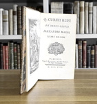 Le gesta di Alessandro Magno: Curtius Rufus - De rebus gestis Alexandri Magni historia - Paris 1757