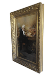 Temistocle Lamesi - Il libraio antiquario - circa 1910/20 (olio su tavola in acero)