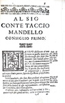 Francesco Birago - Consigli cavallereschi - Milano, Bidelli 1623 (prima edizione)