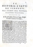 Saraina - Le historie e fatti de' Veronesi - Dell'origine et ampiezza della citt di Verona - 1586